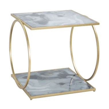 Stolik GLAM 2-poziomowy 52,5x50x51 cm